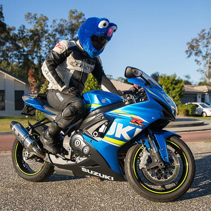 Motorcycle Helmet Cover - Monstro das Bolachas Azul